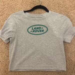 Pacsun Land Rover t shirt cropped